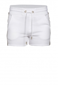 Goldbergh |  Sport shorts with glitter detail Fadia | white  | Picture 1