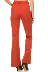 D-ETOILES CASIOPE |  High waist flare pants | red  | Picture 6