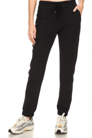 D-ETOILES CASIOPE |  Travelwear trouser with pull cords Desiree | black  | Picture 5