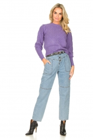 Kocca :  Knitted sweater Furio | purple - img3