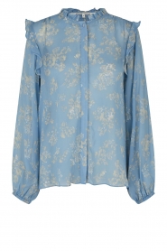  Broderie blouse Atser | blue