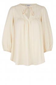  Blouse with tie cord Leila | natural