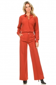 D-ETOILES CASIOPE |  Travelwear trousers Trixie | red  | Picture 2