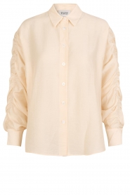 Second Female |  Blouse with ruffle details Narcis | natural  | Picture 1