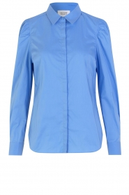 Second Female |  Blouse with puff sleeves Marlene | blue  | Picture 1