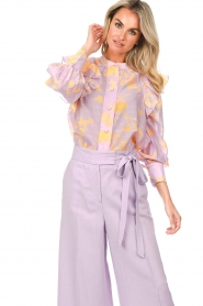 Second Female |  Blouse with ruffle details Lyna | lilac  | Picture 2