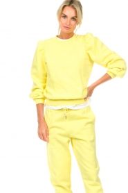 Second Female :  Sweater with puff sleeves Carmelle | yellow - img6