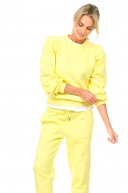 Second Female |  Sweater with puff sleeves Carmelle | yellow  | Picture 4
