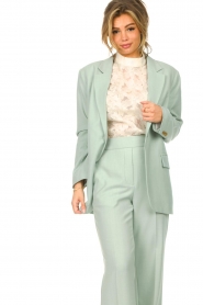 Second Female |  Oversized blazer Primula | green  | Picture 5