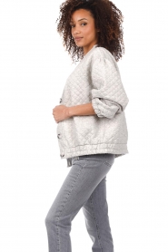 Second Female |  Quilted cardigan Nepeta | gray  | Picture 7