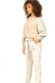 Second Female |  Knitted sweater with print Gudrune | green  | Picture 7