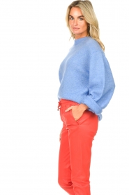 Second Female |  Knitted sweater with wide sleeves Brook | blue  | Picture 7
