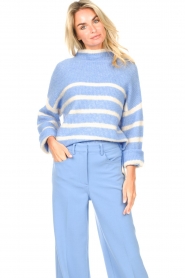 Second Female |  Oversized sweater Ovalis | blue   | Picture 4
