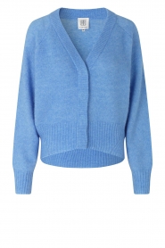  Knitted cardigan Brook | blue