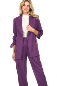 CHPTR S |  Double-breasted blazer Statement | purple  | Picture 5