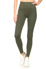 Lune Active |  Ribbed sport leggings Luna | green  | Picture 4