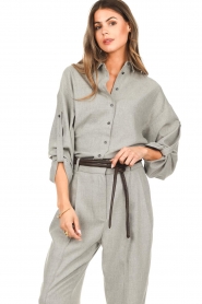 CHPTR S :  Oversized blouse Lavish | grey - img5