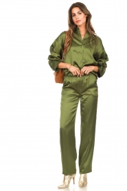 CHPTR S |  Satin trousers Ace | green  | Picture 3