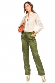 CHPTR S |  Satin trousers Ace | green  | Picture 4