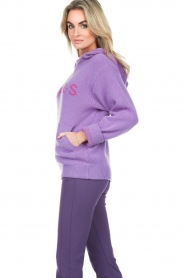 CHPTR S :  Knitted hoodie with logo Cosy | purple  - img7