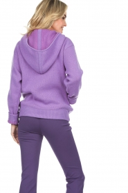 CHPTR S :  Knitted hoodie with logo Cosy | purple  - img8