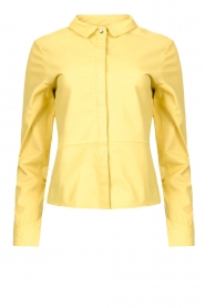 STUDIO AR |  Lamb leather blouse Dita | yellow