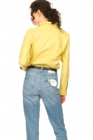 STUDIO AR |  Lamb leather blouse Dita | yellow  | Picture 7