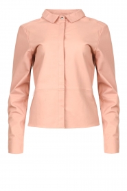 Lamb leather blouse Dita | pink