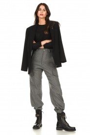 Vanessa Bruno |  Woolen cargo trousers Victor | grey  | Picture 4