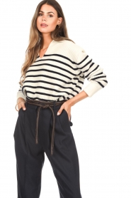 Vanessa Bruno :  Striped sweater Valdi | blue - img2