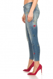 ELISABETTA FRANCHI | Jeans met verf versieringen Ava | blauw  | Afbeelding 4