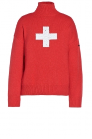 Goldbergh |  Knitted sweater with sequins Beau | red