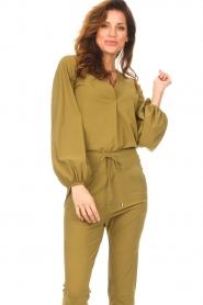 D-ETOILES CASIOPE |  Travelwear top Arudy | green  | Picture 5