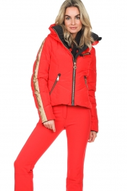 Goldbergh :  Ski jacket with down Montd'or | red - img2