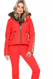 Goldbergh :  Ski jacket with down Montd'or | red - img6