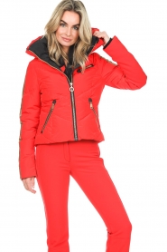 Goldbergh :  Ski jacket with down Montd'or | red - img7