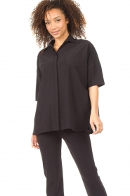 D-ETOILES CASIOPE |  Travelwear blouse Raeven | black  | Picture 4