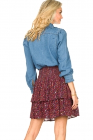 ba&sh |  Denim blouse with ruffles Lilas | blue  | Picture 7