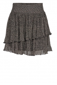  Layered skirt with print Sheala | black