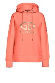 Goldbergh |  Logo hoodie Harvard | coral