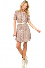 Sofie Schnoor |  Shirt dress with floral print Catie | pink  | Picture 3