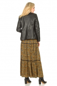 Les Favorites |  Printed maxi skirt Lot | black  | Picture 5