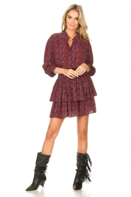 Les Favorites |  Blouse with print Molly | red | Picture 4