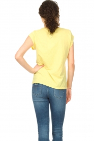 CC Heart |  T-shirt with V-neck Vera | yellow  | Picture 6
