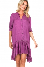CHPTR S |  Dress with dots print Felicity | purple  | Picture 6