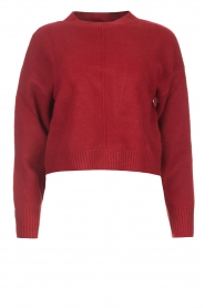 Aaiko |  Basic knitted sweater Molly | red  | Picture 1