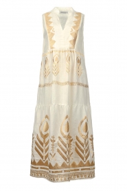  Maxi dress with embroidery Aleya | white