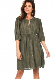 ba&sh |  Dress with lurex Kenya | green  | Picture 4