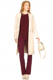 Aaiko |  Knitted spencer Anneli | bordeaux  | Picture 3