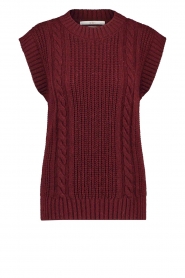 Aaiko |  Knitted spencer Anneli | bordeaux  | Picture 1